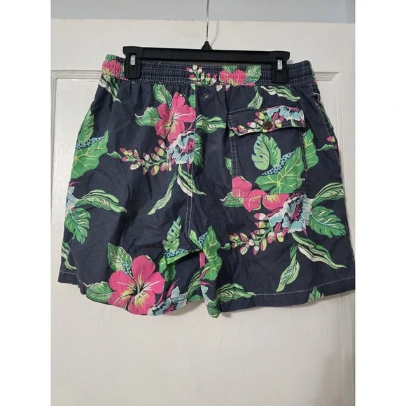 Men's Vintage Polo Ralph Lauren Multicolor Tropical Shorts size M - Picture 2 of 5